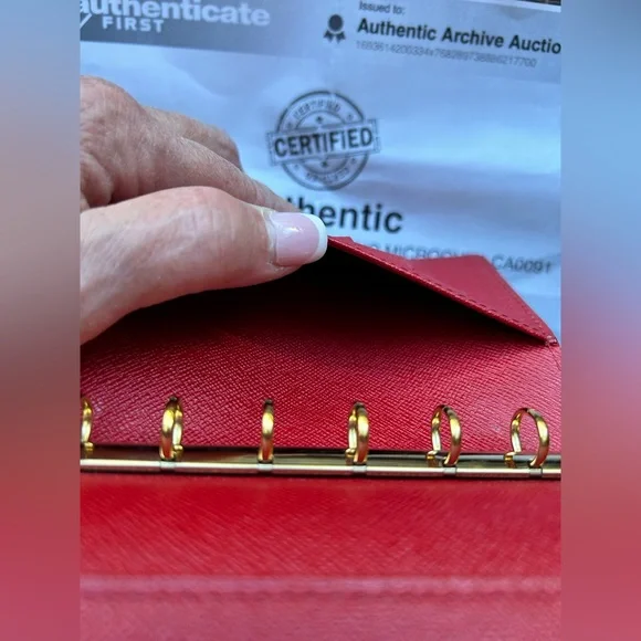 Louis Vuitton Red EPI Agenda PM CA0091 - Picture 11 of 12